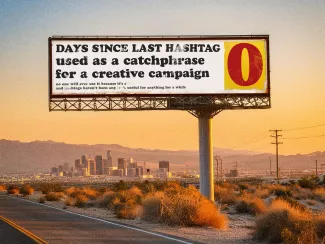 Hashtags creative campaign